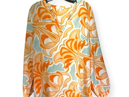 100% Silk Top Long Sleeve By Tyler Boe  Size: L Online