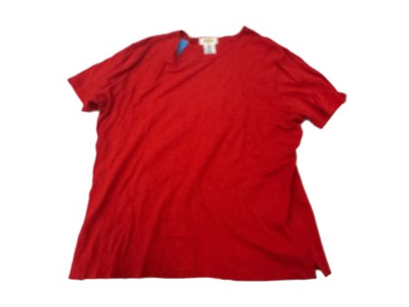 Top Short Sleeve Basic By Talbots  Size: Xl Online Hot Sale