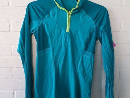 Athletic Top Long Sleeve Collar By Lululemon  Size: 4 Sale