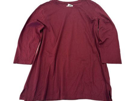 Top 3 4 Sleeve Basic By Lands End  Size: Petite  Medium For Sale