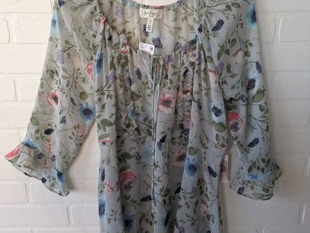 Blouse 3 4 Sleeve By Jessica Simpson  Size: M For Cheap