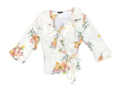 Blouse 3 4 Sleeve By Topshop  Size: 6 Discount