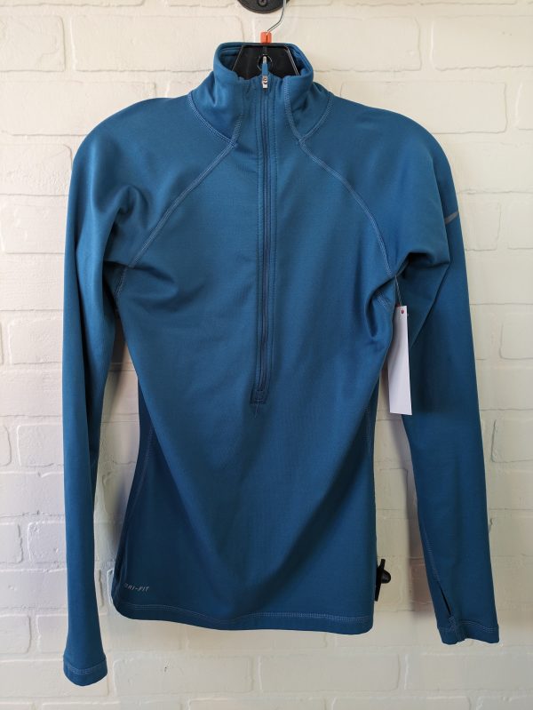 Athletic Top Long Sleeve Collar By Nike  Size: S Online Sale